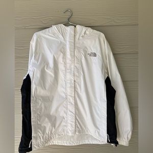 White North face Rain Jacket